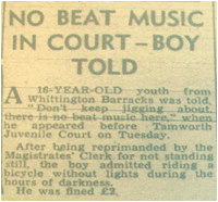 17/03/61 - No Beat Music in Court &ndash; Boy Told