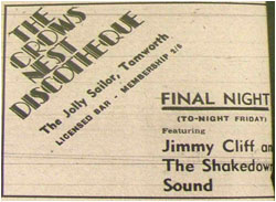 Crows Nest Discotheque &ndash; Final Night - Jimmy Cliff and Shakedown Sound