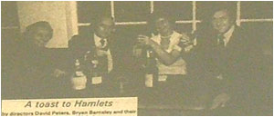 Hamlets Wine Bar &ndash; The Directors, David Peters, Bryan Barnsley and their wives Pat and Valerie