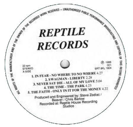 The first album put together by Lichfield Studio ‘The Reptile House’. It featured 10 bands including our very own Catch 23 and Never Say Die at a knockdown price of just &pound;2.50