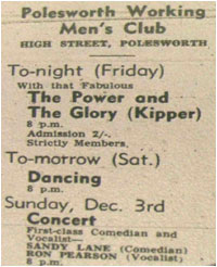 The Power and The Glory (with &ldquo;Kipper&rdquo;)